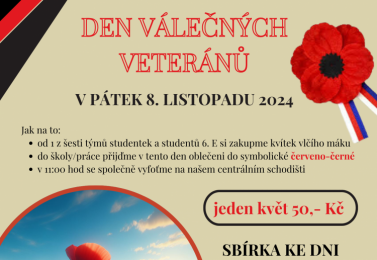 Den válečných veteránů 8. 11. po roce opět na České 